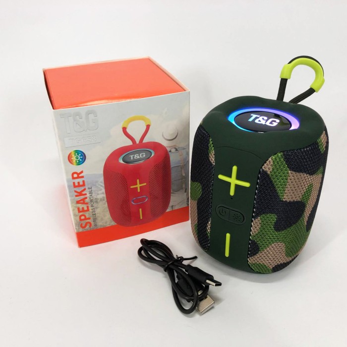 Bluetooth колонка з led підсвічуванням TG658, Колонка на акумуляторі маленька Блютуз для пляжу LX-81