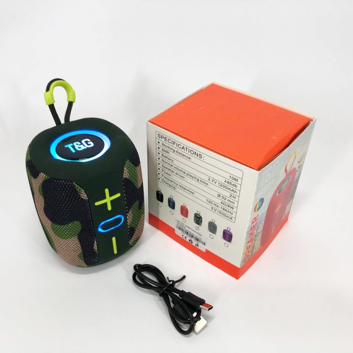 Bluetooth колонка з led підсвічуванням TG658, Колонка на акумуляторі маленька Блютуз для пляжу LX-81