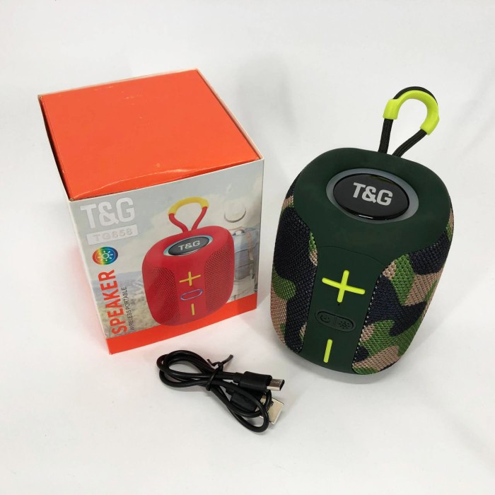 Bluetooth колонка з led підсвічуванням TG658, Колонка на акумуляторі маленька Блютуз для пляжу LX-81