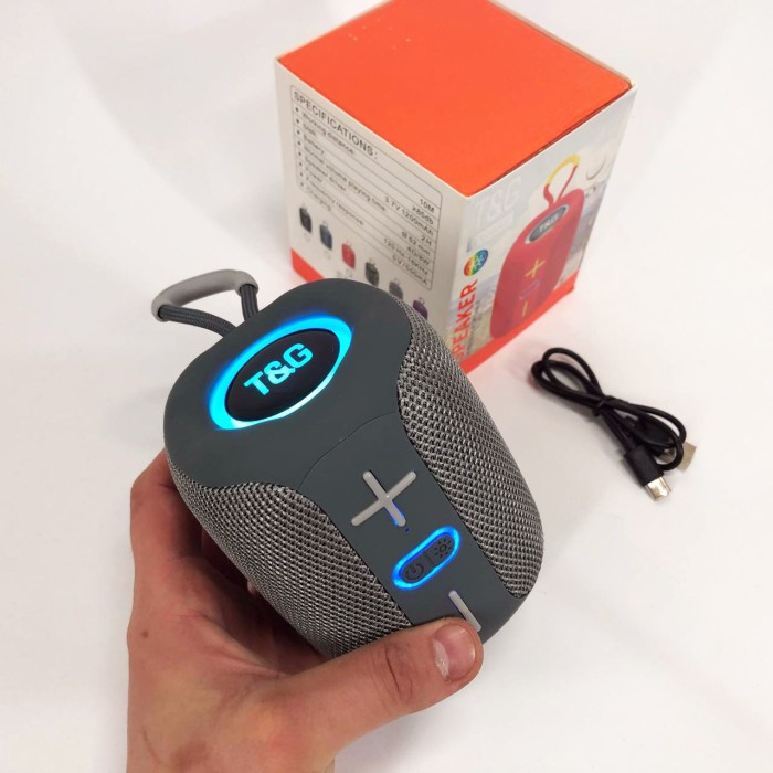 Бездротова портативна колонка з ремінцем TG658, Bluetooth колонка з динамічним підсвічуванням SB-65