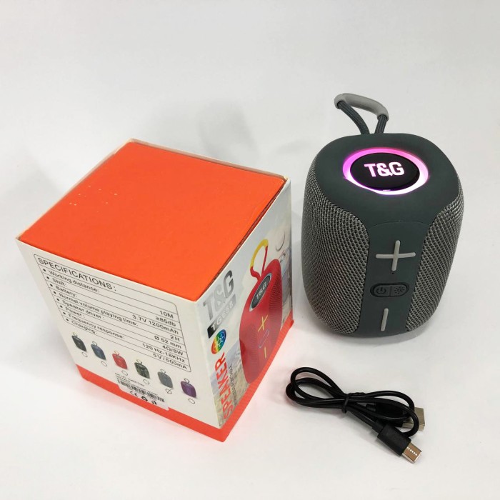 Bluetooth колонка з USB і AUX входом, Колонка з підтримкою microSD блютуз світлова SF-99