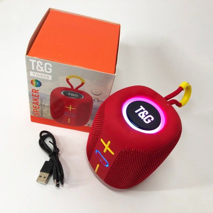 Bluetooth колонка радіо на ремені TG658, Колонка музична з підсвічуванням bluetooth BL-80