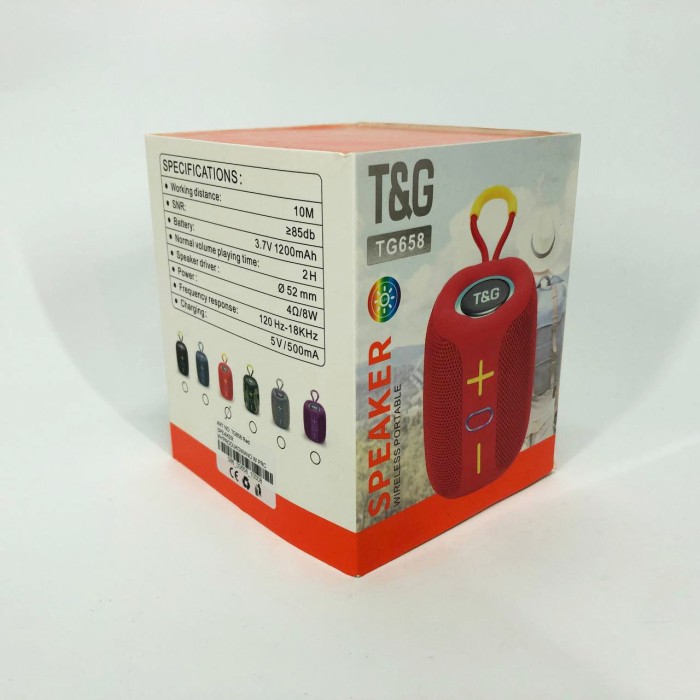 Колонка музична з підсвічуванням bluetooth TG658, Вулична блютуз колонка з AS-400 гучним звуком