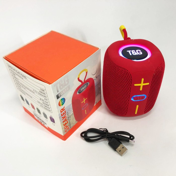Колонка музична з підсвічуванням bluetooth TG658, Вулична блютуз колонка з AS-400 гучним звуком