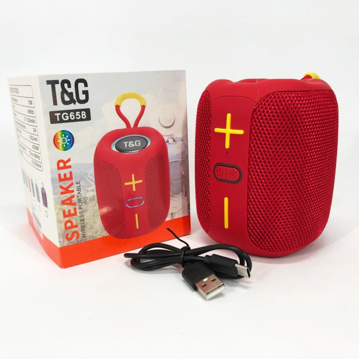 Колонка музична з підсвічуванням bluetooth TG658, Вулична блютуз колонка з AS-400 гучним звуком