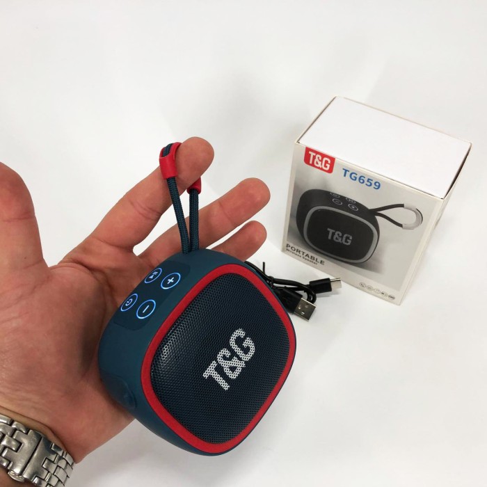 Недорогі портативні колонки TG659, Якісна bluetooth колонка, Блютуз акустика з радіо FY-51