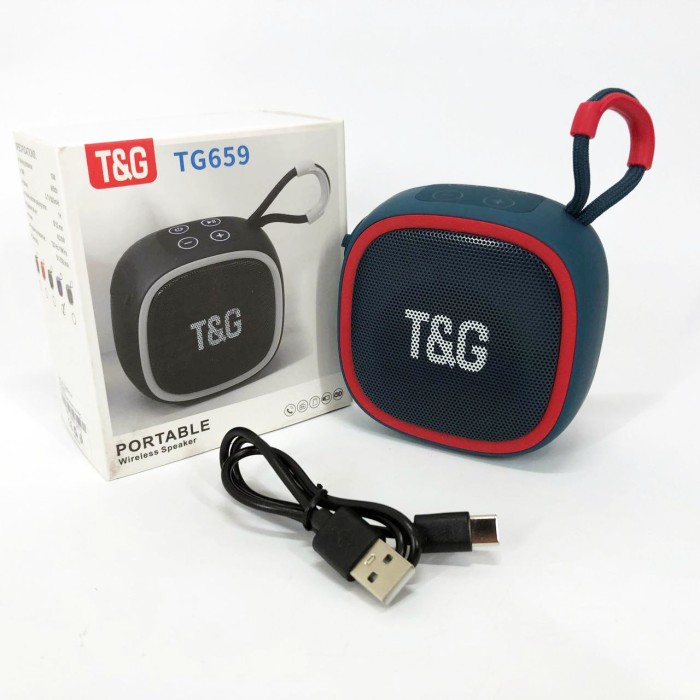 Портативна Bluetooth колонка AUX TG659, Колонка переносна для музики портативна з радіо блютус PJ-47