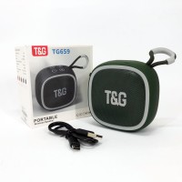 Акумуляторна bluetooth колонка TG659, Bluetooth стерео колонка з радіо, Колонка з входом EN-893 і мікрофоном