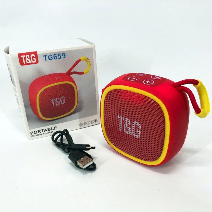Bluetooth колонка радіо на ремені TG659, Акумуляторна bluetooth колонка для домашньої вечірки UK-24