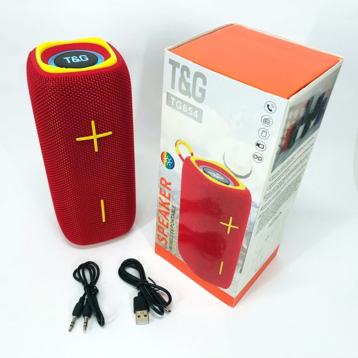 Bluetooth колонка з usb-портом TG654, Бездротова bluetooth колонка світлодіодна AB-49