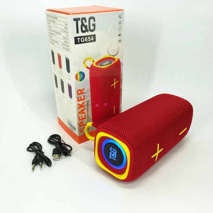 Bluetooth колонка з usb-портом TG654, Бездротова bluetooth колонка світлодіодна AB-49