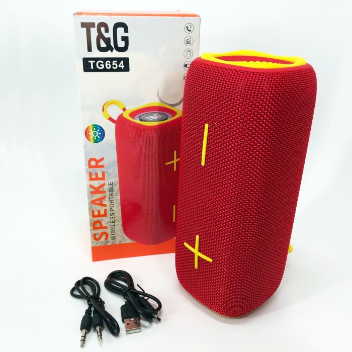 Bluetooth колонка з usb-портом TG654, Бездротова bluetooth колонка світлодіодна AB-49