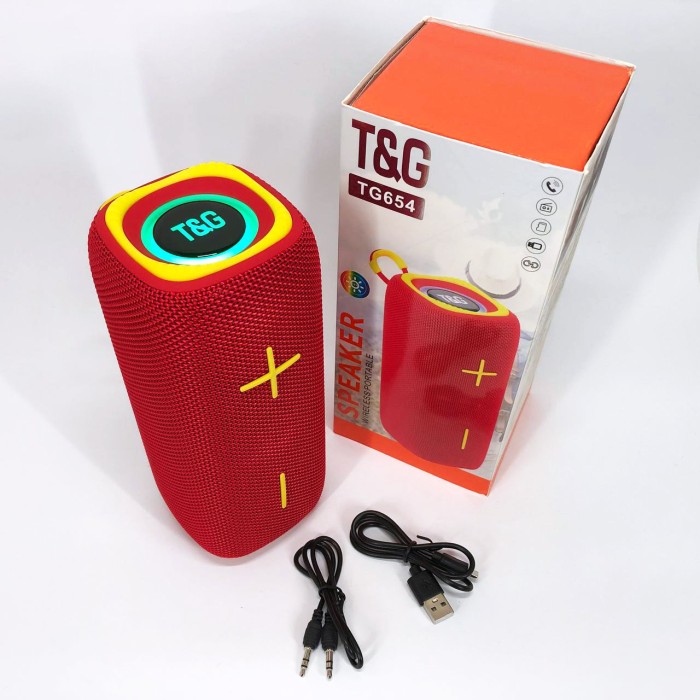 Bluetooth колонка з usb-портом TG654, Бездротова bluetooth колонка світлодіодна AB-49