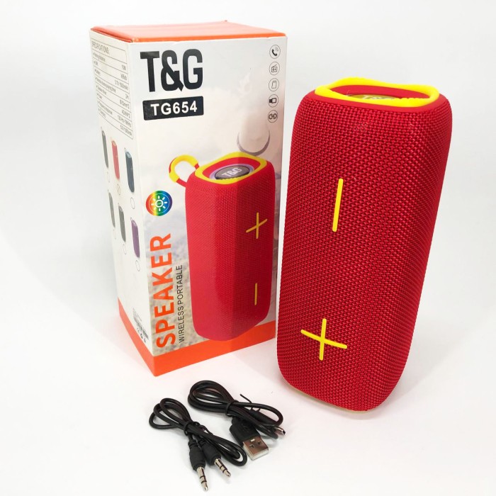 Bluetooth колонка з usb-портом TG654, Бездротова bluetooth колонка світлодіодна AB-49