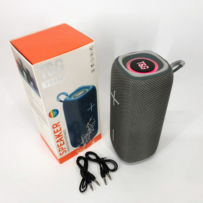 Акустичні колонки з led підсвічуванням TG654, Бездротова bluetooth колонка, Колонка Bluetooth бюджетна RW-89