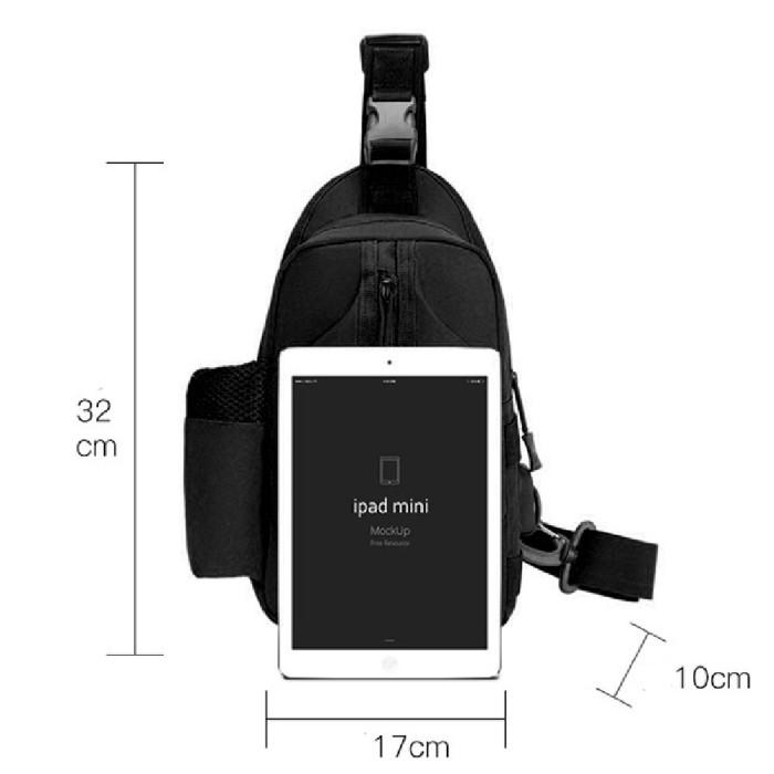 Чоловіча вулична сумка через плече, Сумка тактична для документів Чоловіча через плече містка NP-64