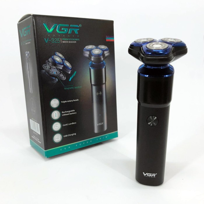 Портативна чоловіча професійна бритва VGR, Бритва сітчаста професійна, Електричне бездротове гоління HR-75