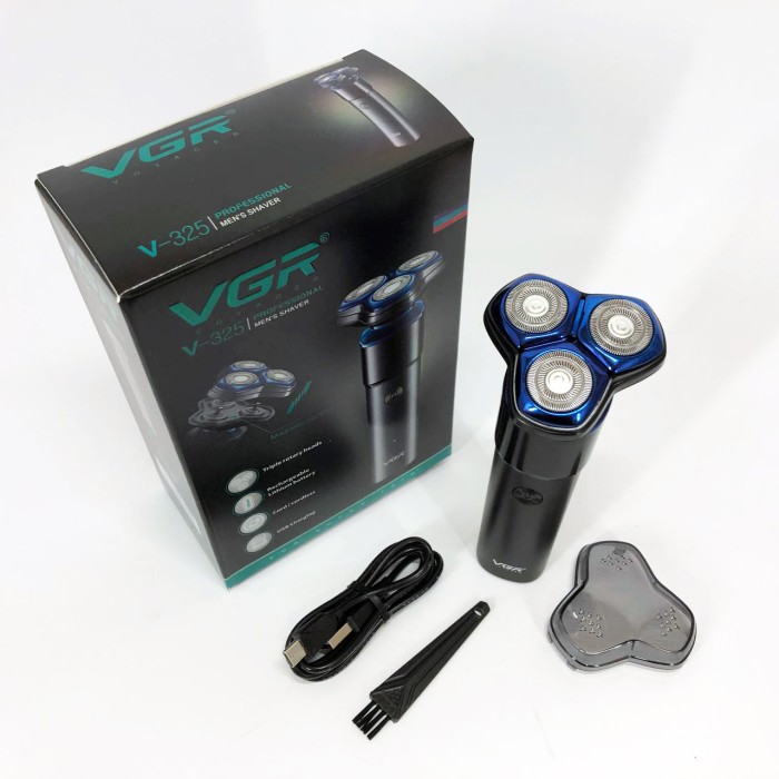 Портативна чоловіча професійна бритва VGR, Бритва сітчаста професійна, Електричне бездротове гоління HR-75