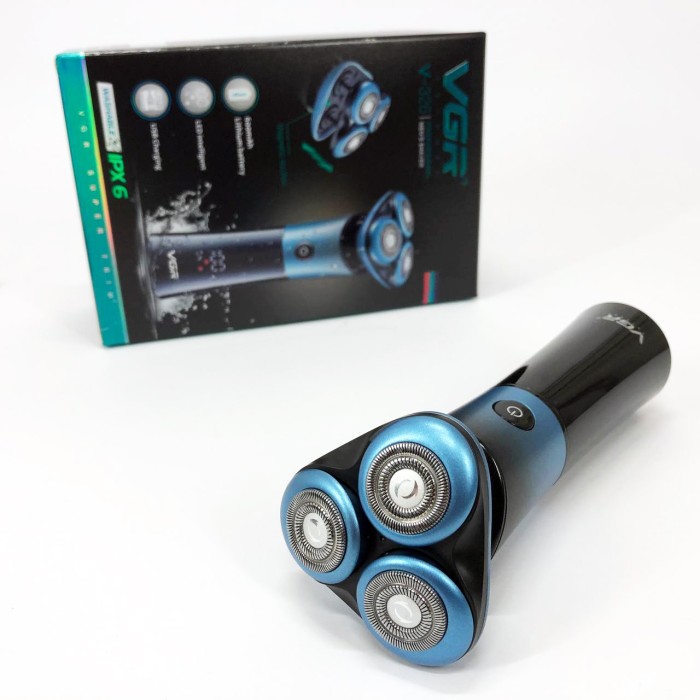 Портативна електробритва для бороди VGR V-326, Професійна бритва з акумулятором, Бритви електричні HY-87