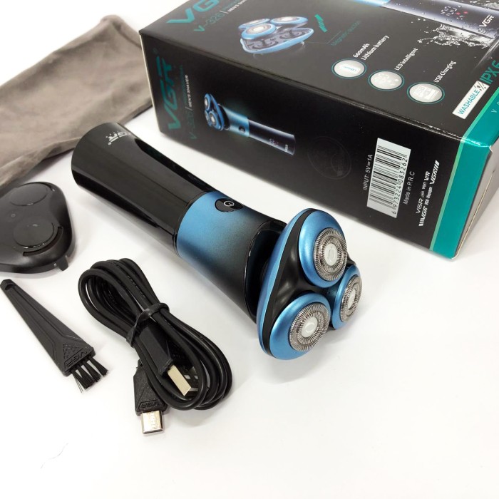 Портативна електробритва для бороди VGR V-326, Професійна бритва з акумулятором, Бритви електричні HY-87