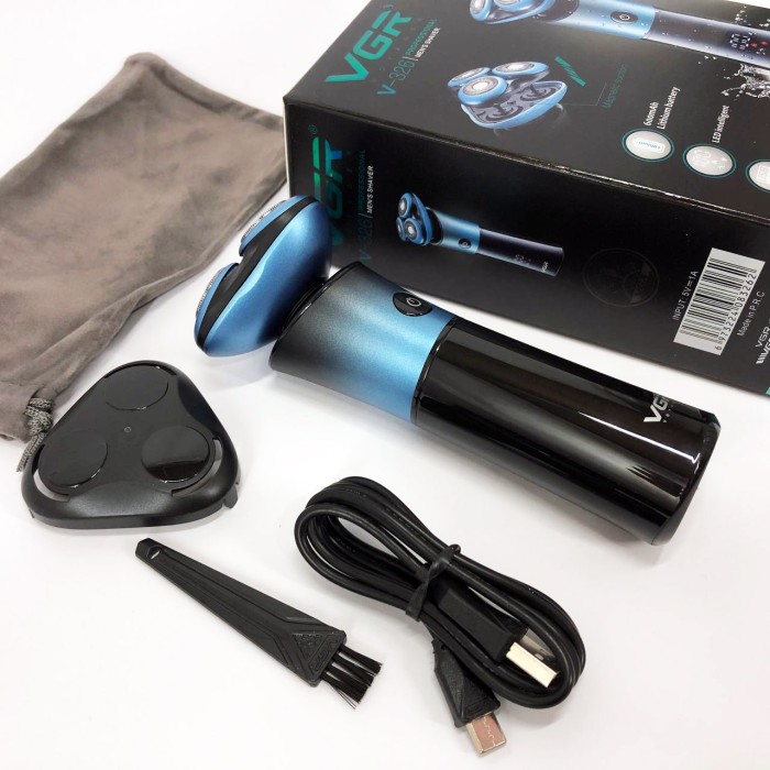 Портативна електробритва для бороди VGR V-326, Професійна бритва з акумулятором, Бритви електричні HY-87