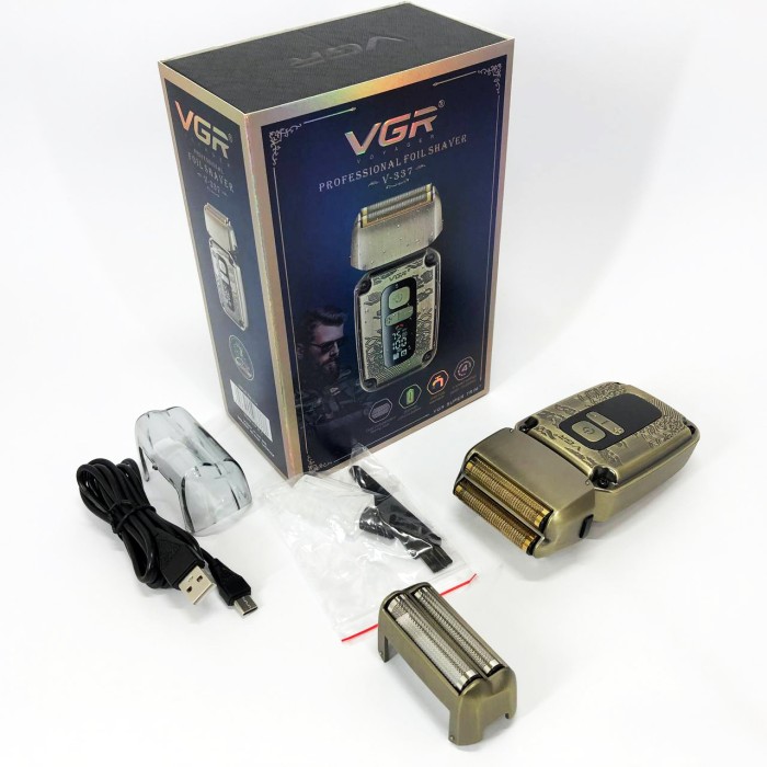Портативна професійна бритва VGR V-337, Акумуляторна бритва для гоління голови Портативна RA-18