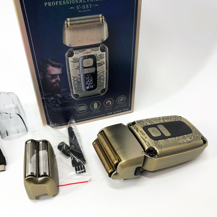 Портативна професійна бритва VGR V-337, Акумуляторна бритва для гоління голови Портативна RA-18