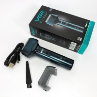 Чоловіча водонепроникна акумуляторна бритва VGR V-370, Бритва з вбудованим акумулятором ергономічна FE-88