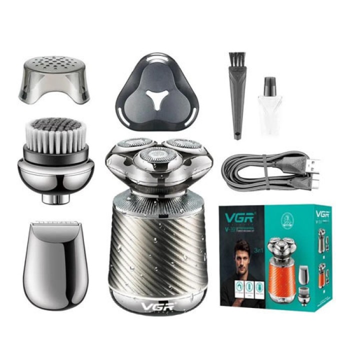 Універсальний акумуляторний тример для бороди VGR V-391, Чоловіча акумуляторна електробритва LH-39