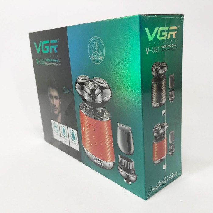 Універсальний акумуляторний тример для бороди VGR V-391, Чоловіча акумуляторна електробритва LH-39