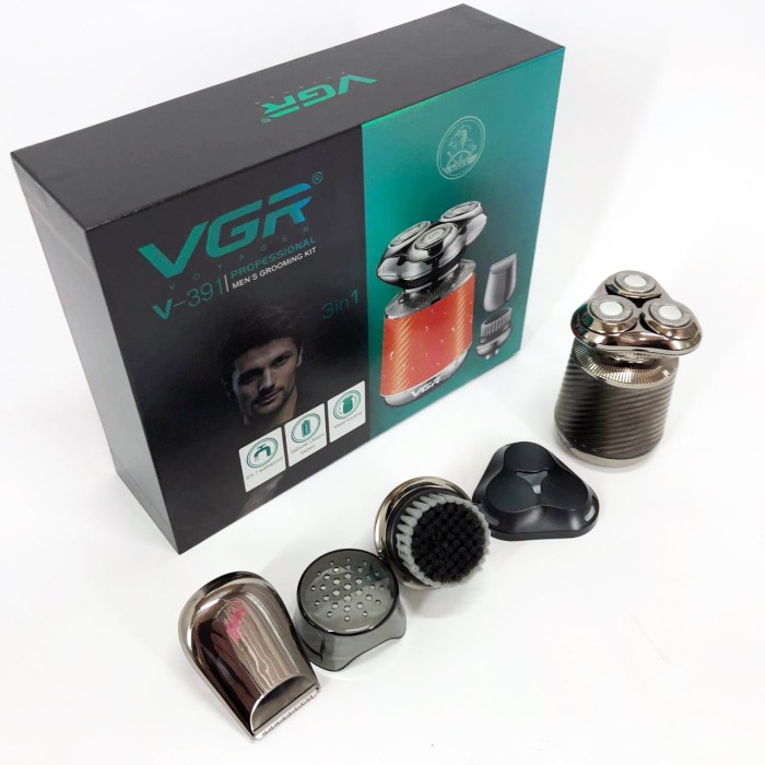 Універсальний акумуляторний тример для бороди VGR V-391, Чоловіча акумуляторна електробритва LH-39