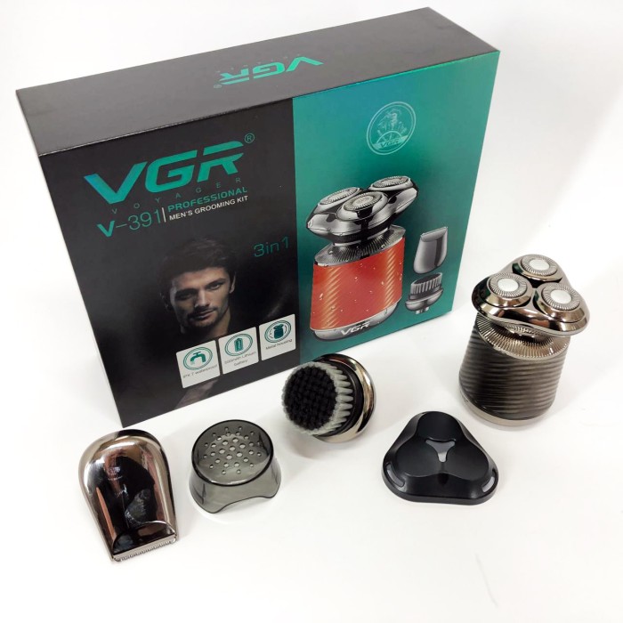 Універсальний акумуляторний тример для бороди VGR V-391, Чоловіча акумуляторна електробритва LH-39