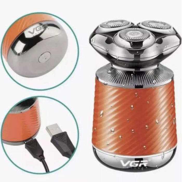 Компактна електробритва чоловіча VGR V-391, Бритва для сухого гоління, Професійна бритва для волосся TV-61