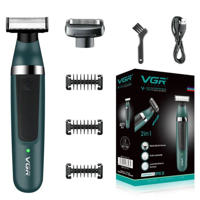 Електробритва VGR V-393 Shaver професійна водонепроникна, чоловіча машинка для гоління
