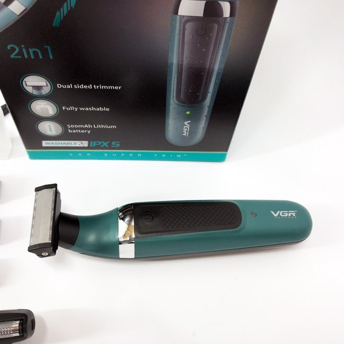 Акумуляторний прилад для видалення волосся VGR, Електричний тример для бороди і бакенбардів VF-89