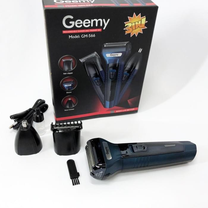 Бритви електричні Gemei GM-566, Бритви для гоління, Професійна елетробритва, Тример NW-194 для бороди
