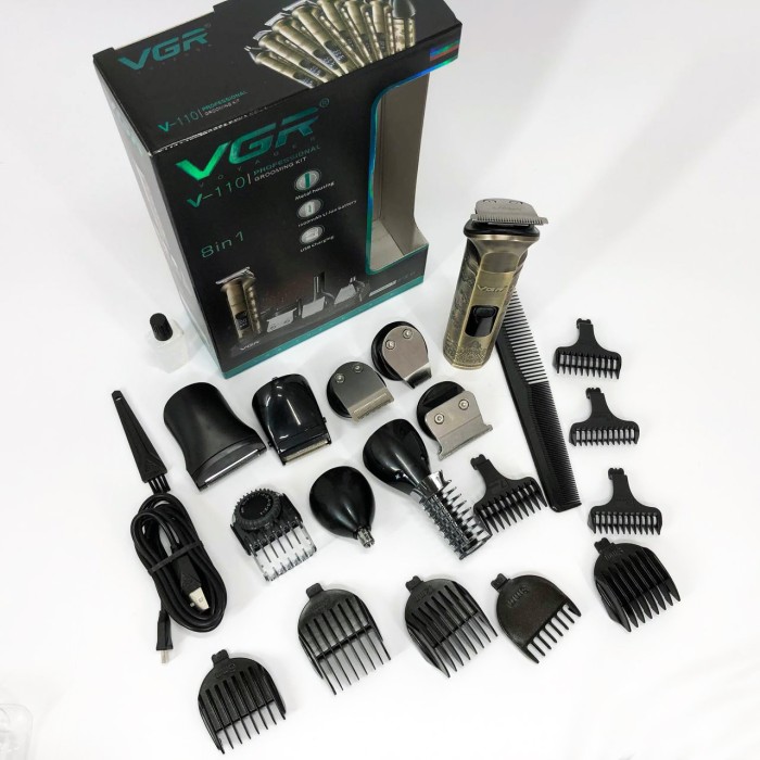 Акумуляторна машинка для стрижки і укладання волосся VGR V-110, Машинка для стрижки волосся професійна VR-95