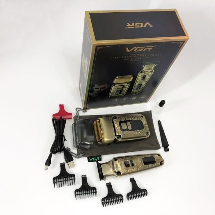 Машинка для стрижки посіченого волосся VGR V-641, Машинка для стрижки KT-883 чоловіча, професійна