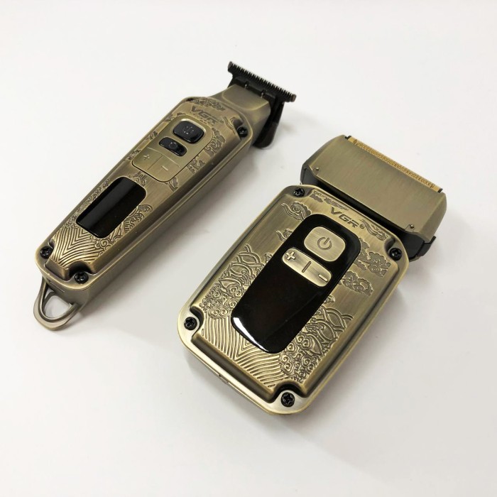 Набір для видалення волосся із зарядним пристроєм VGR, Машинка-тример 3 в 1 для стрижки волосся ZM-81