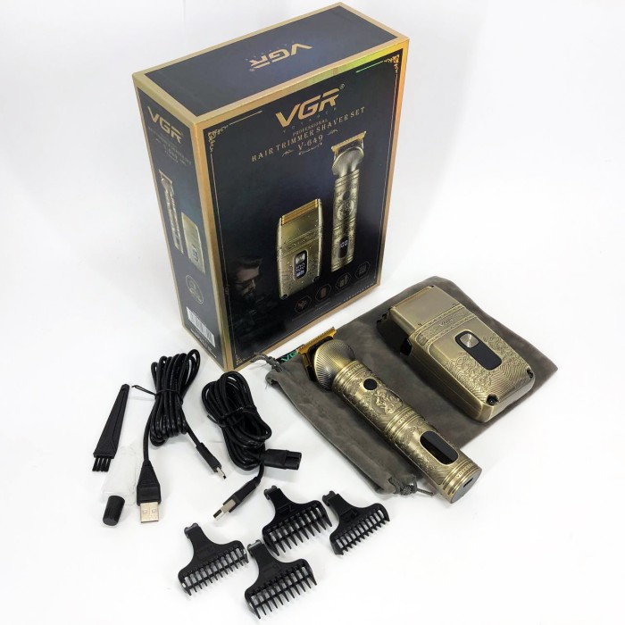 Тример для скронь VGR V-649, Машинка для стрижки акумуляторна з керамічними ножами VM-52