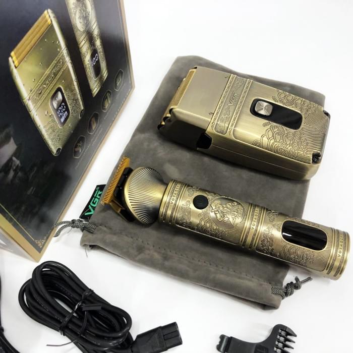Практична машинка для стрижки волосся VGR V-649, Машинка для стрижки для дому, PI-646 Бездротова електробритва