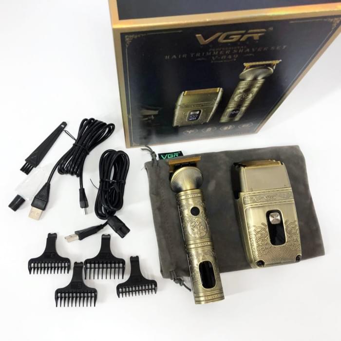 Практична машинка для стрижки волосся VGR V-649, Машинка для стрижки для дому, PI-646 Бездротова електробритва