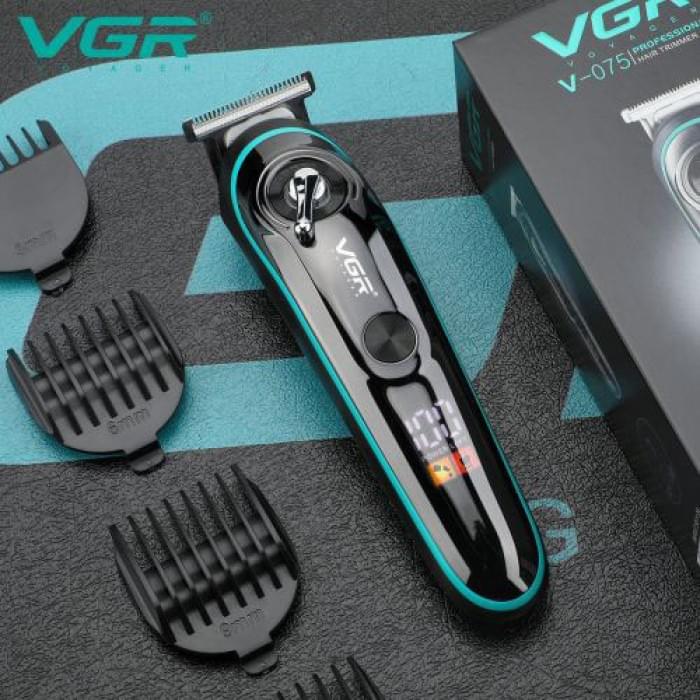 Машинка для стрижки волосся професійна VGR V-075, Перукарська машинка для ZF-806 бороди бездротова