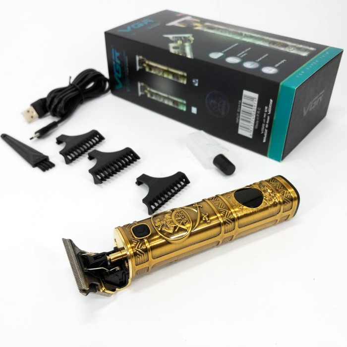 Машинка для стрижки від акб VGR, Машинка для стрижки волосся потужна, Професійний бездротовий тример WU-53