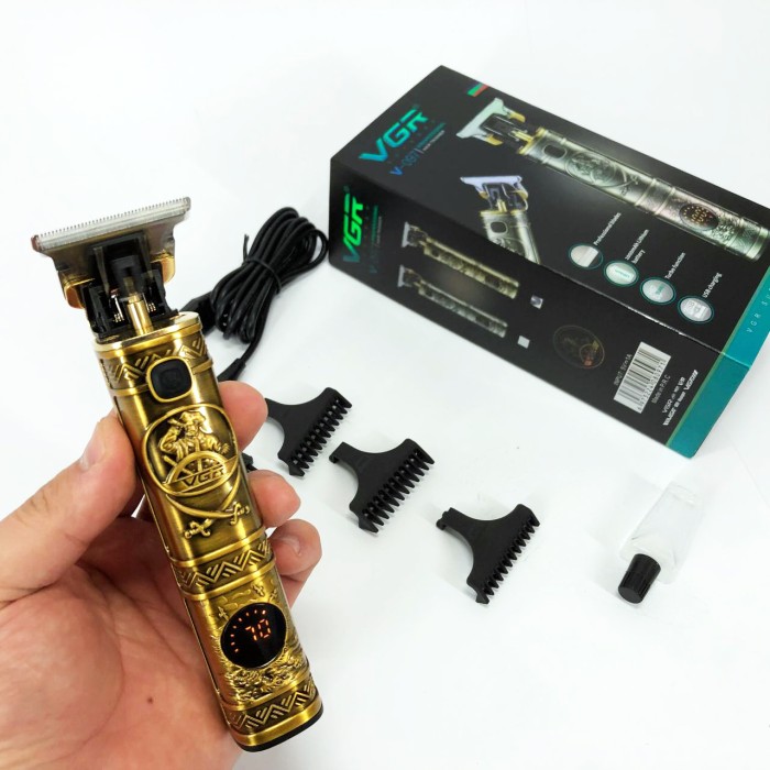 Машинка для стрижки від акб VGR, Машинка для стрижки волосся потужна, Професійний бездротовий тример WU-53