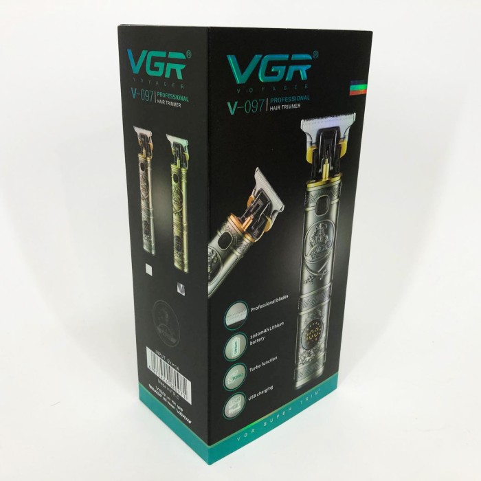 Машинка для стрижки волосся професійна VGR, Чоловічий набір для стрижки волосся бездротовий HP-13
