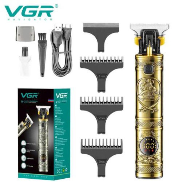 Машинка для стрижки волосся професійна VGR, Чоловічий набір для стрижки волосся бездротовий HP-13