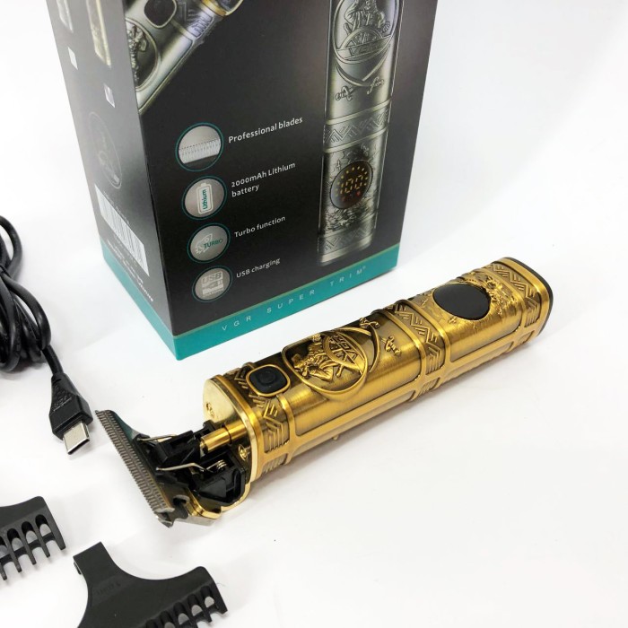 Практична машинка для стрижки волосся VGR, Перукарська машинка акумуляторна професійна VK-95