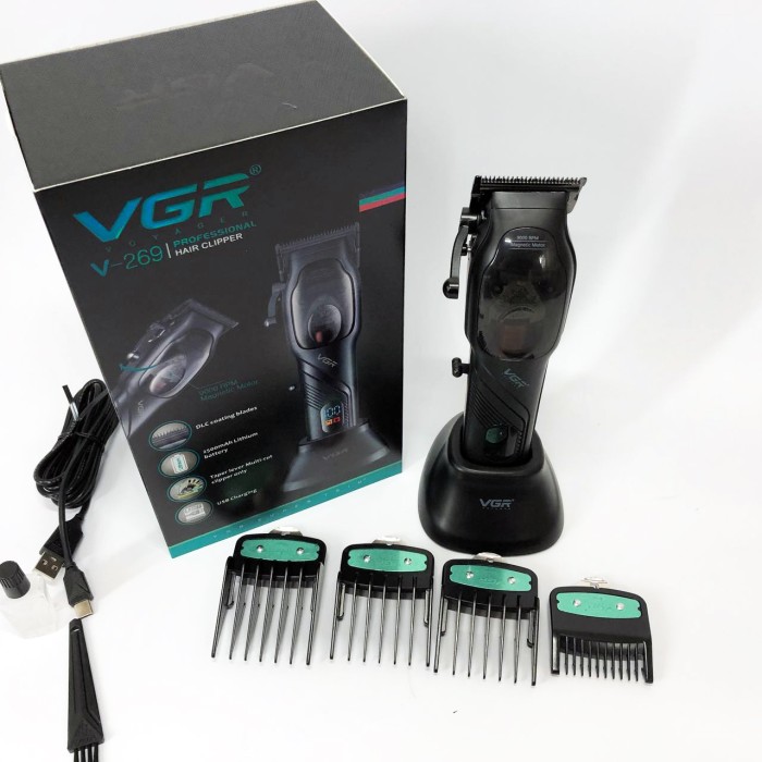 Бездротова акумуляторна машинка для стрижки волосся VGR, Класна машинка для стрижки волосся QY-42
