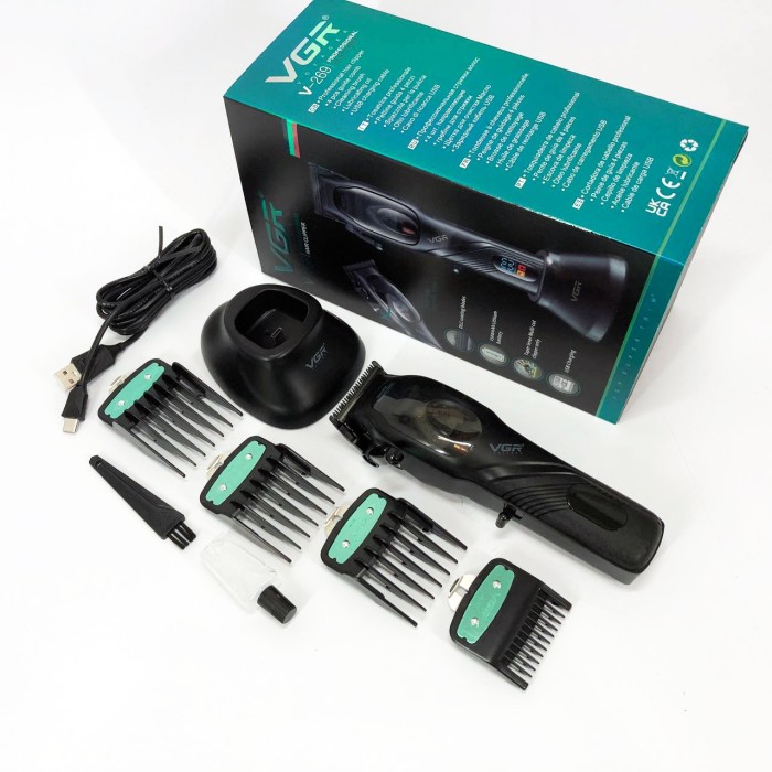 Бездротова акумуляторна машинка для стрижки волосся VGR, Класна машинка для стрижки волосся QY-42